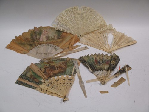 Lot 199 - A variety of fans (5)