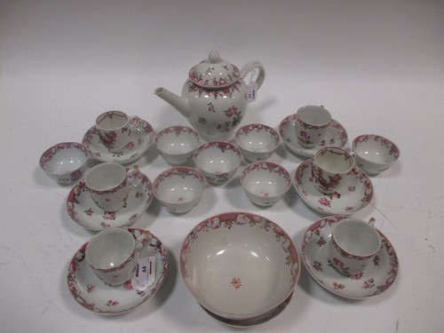 Lot 44 - An 18th century Chinese porcelain tea and...