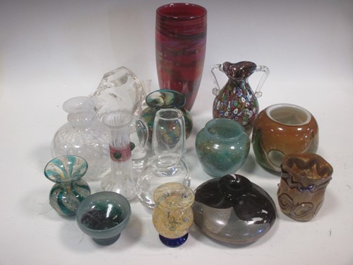 Lot 55 - A Tyrone glass 'iceberg' etched with a polar...