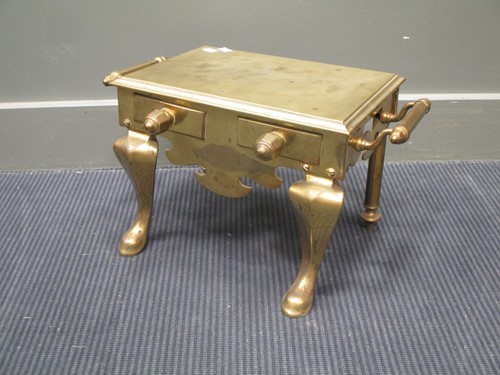 Lot 660 - Victorian brass footman