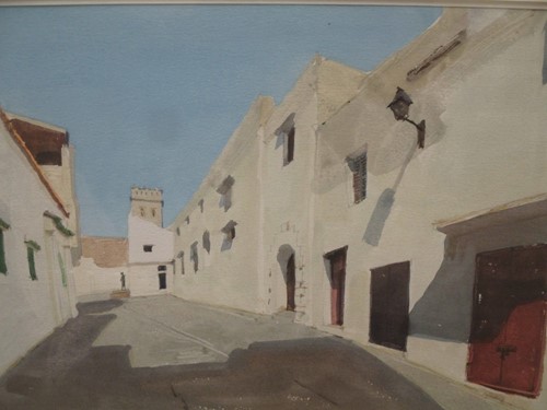 Lot 309 - Newberry, Mediterranean street scene,...