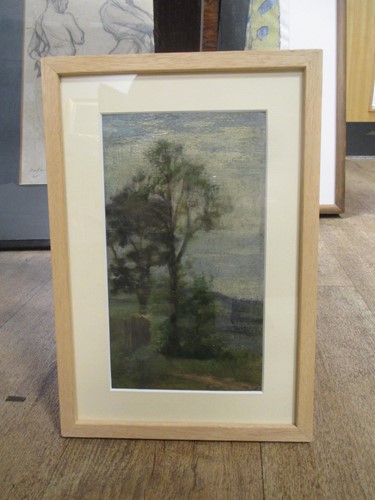 Lot 318 - J. C. Cooke, Study of trees, oil on panel, 21...