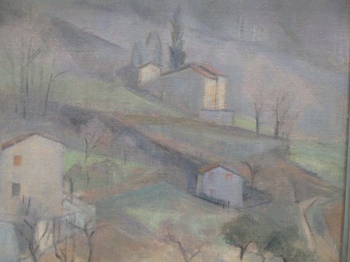 Lot 415 - June Miles '90 Le Grav French landscape 29 x 34cm
