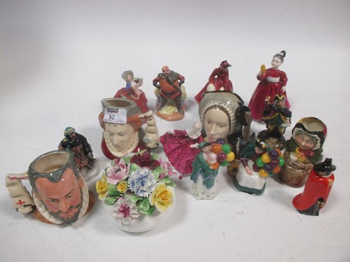 Lot 92 - A shoe box of miniature Royal Doulton jugs,...
