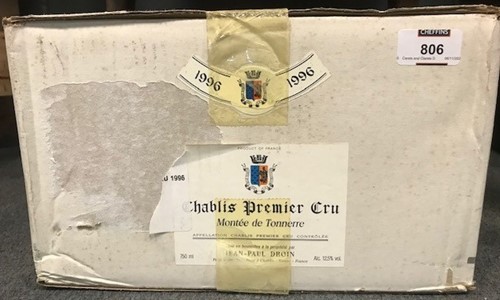 Lot 806 - Chablis 1996, Montee de Tonnerre, 1er Cru,...