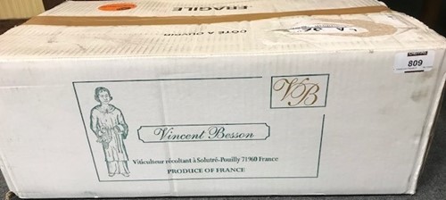 Lot 809 - Pouilly-Fuisse 1999, Domaine Vincent Besson,...