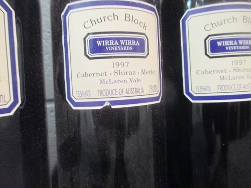 Lot 818 - Wirra Wirra Church Block 1997, 12 bottles