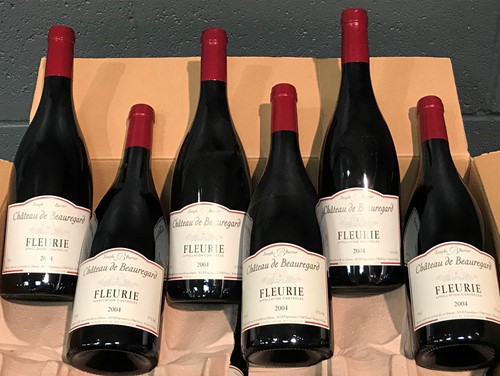 Lot 821 - Fleurie Chateau de Beauregard 2004, 12 bottles