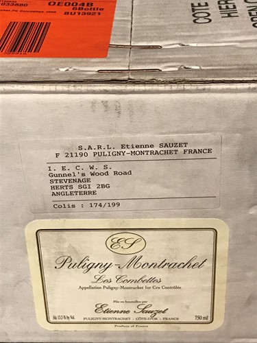 Lot 831 - Puligny Montrachet Les Combette 1999, Sauzet,...