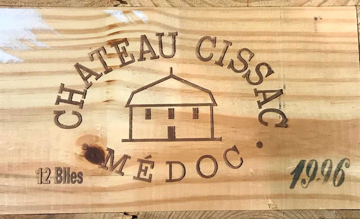 Lot 752 - Chateau Cissac, Haut Medoc 1996,12 bottles