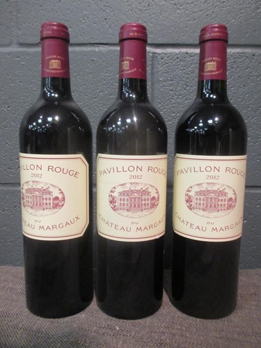 Lot 713 - Pavillon Rouge, Margaux 2012, 3 bottles