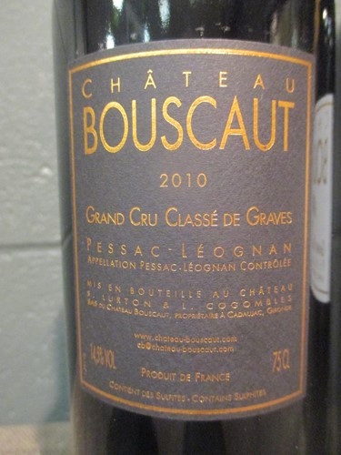 Lot 716 - Chateau Bouscaut, Pessac-Leognan 2010, 6 bottles