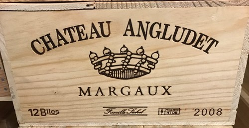 Lot 745 - Chateau Angludet, Margaux 2008, 12 bottles