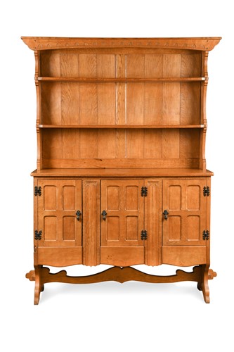 Lot 180 - Thomas 'Gnomeman' Whittaker of Littlebeck, an oak dresser