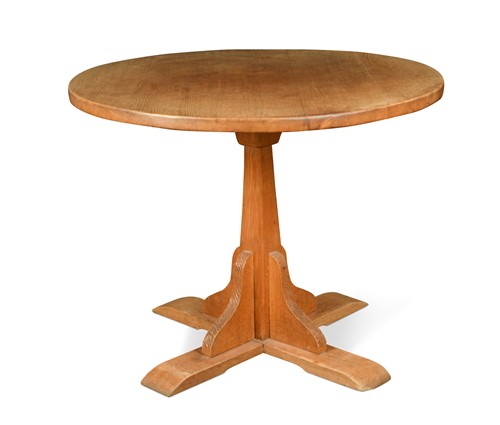 Lot 177 - Thomas 'Gnomeman' Whittaker of Littlebeck, an oak circular table