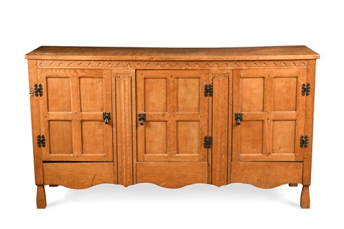 Lot 176 - Thomas 'Gnomeman' Whittaker of Littlebeck, an oak sideboard