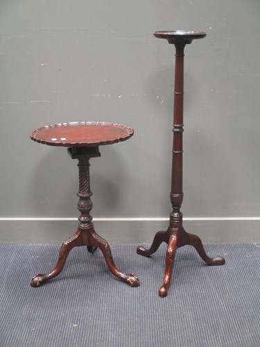 Lot 666 - A George III style mahogany tripod table with...