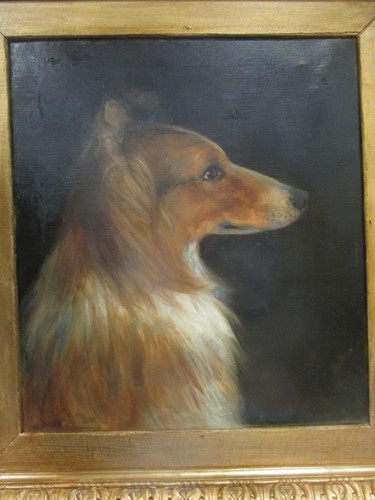 Lot 337 - An oil painting late 19th c portrait of a...