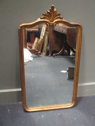 Lot 508 - A gilt wall mirror in George I style with...
