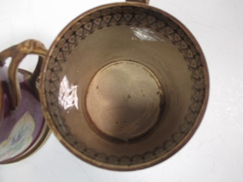 Lot 120 - Two jugs and a twin handled jug