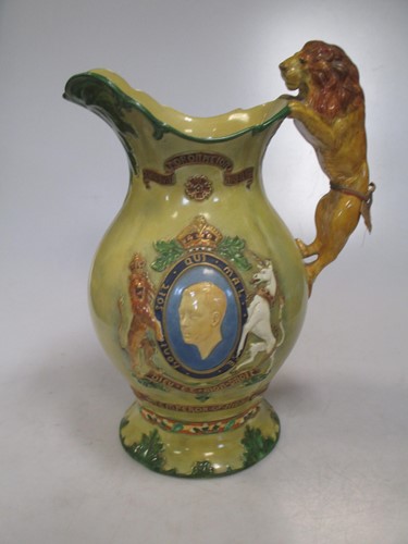 Lot 123 - An Edward VIII coronation musical jug, to play...