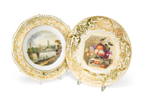 Lot 13 - A Derby cabinet plate