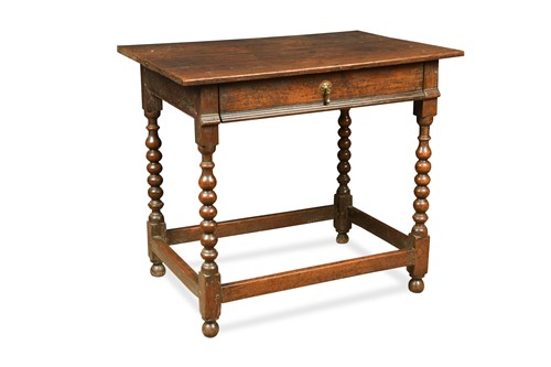 Lot 861 - An oak side table, 17th century