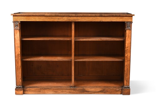 Lot 966 - A Regency rosewood open bookcase