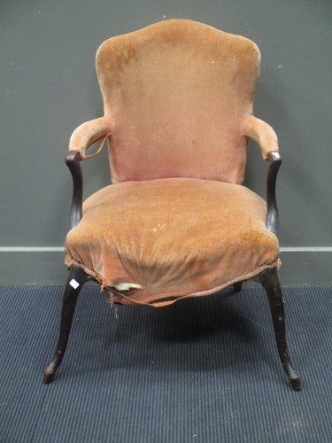 Lot 687 - A Hepplewhite style armchair (in need of...