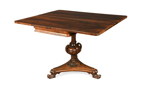 Lot 952 - A William IV rosewood pedestal table