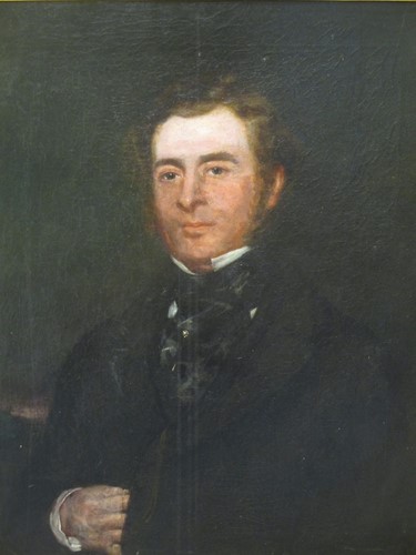 Lot 282 - A Victorian gilt framed portrait of a...