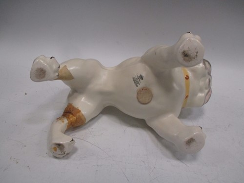 Lot 7 - A model bulldog together with three pairs of...