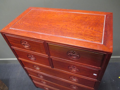 Lot 169 - A Chinese large chest of drawers, modern,...