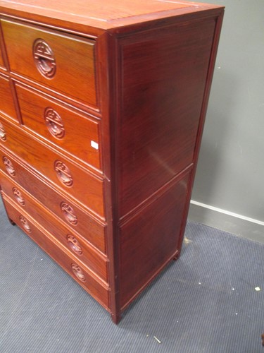 Lot 169 - A Chinese large chest of drawers, modern,...