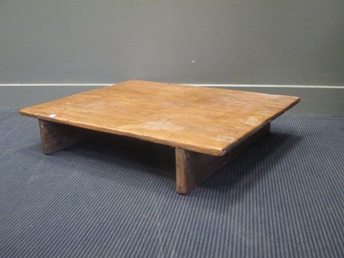Lot 147 - A Philippines wood low coffee table and a...