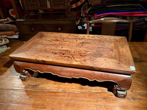 Lot 155 - A Chinese Kang table, 19th/20th century, and a...