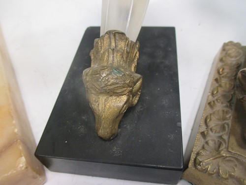 Lot 2 - Five various 19th century cornucopia glass and...