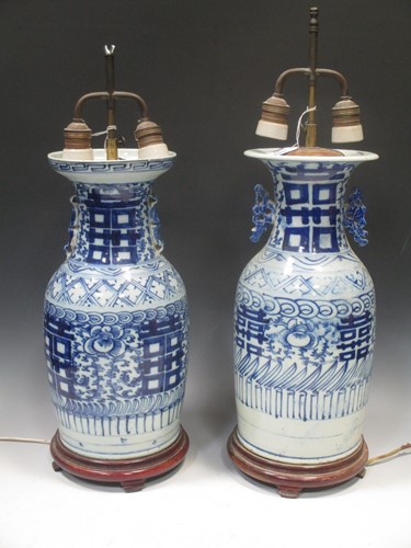 Lot 72 - Two Chinese blue and white porcelain...