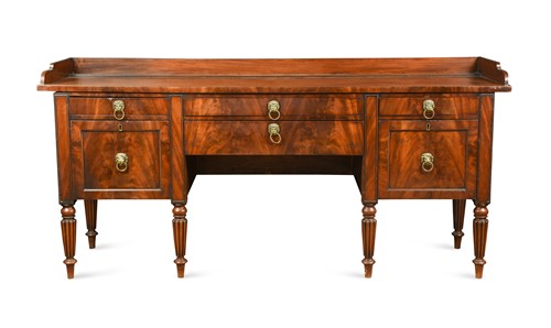 Lot 977 - A William IV mahogany sideboard