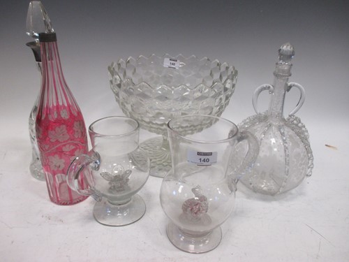 Lot 140 - Items of glassware to include a Regency...