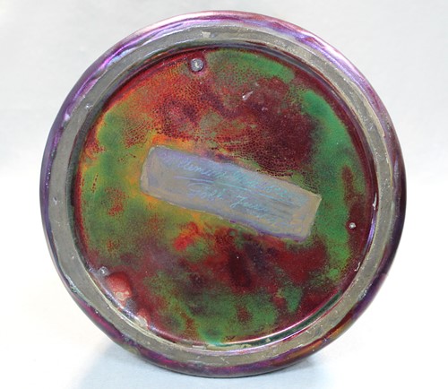 Lot 25 - A Clément Massier iridescent lustre glazed earthenware vase