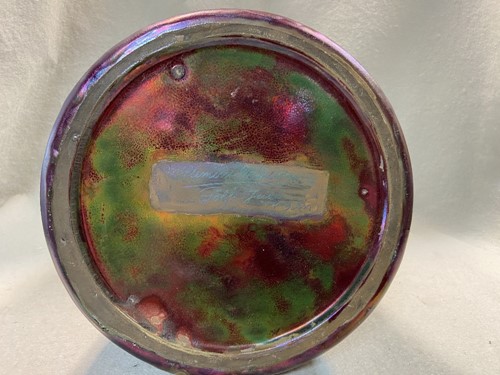 Lot 25 - A Clément Massier iridescent lustre glazed earthenware vase