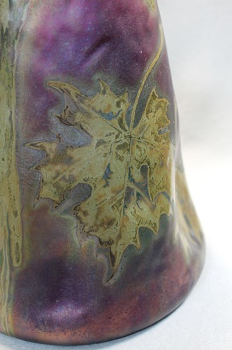 Lot 25 - A Clément Massier iridescent lustre glazed earthenware vase