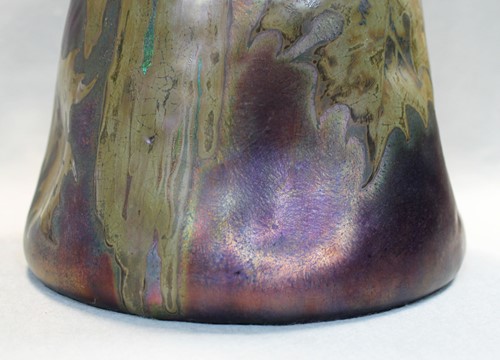 Lot 25 - A Clément Massier iridescent lustre glazed earthenware vase