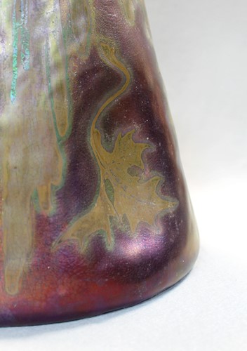 Lot 25 - A Clément Massier iridescent lustre glazed earthenware vase