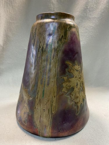 Lot 25 - A Clément Massier iridescent lustre glazed earthenware vase