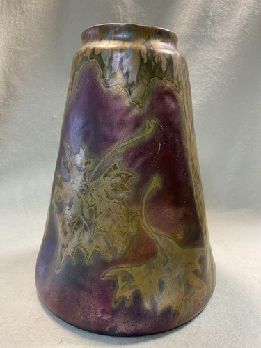 Lot 25 - A Clément Massier iridescent lustre glazed earthenware vase