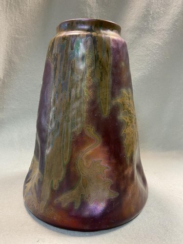 Lot 25 - A Clément Massier iridescent lustre glazed earthenware vase
