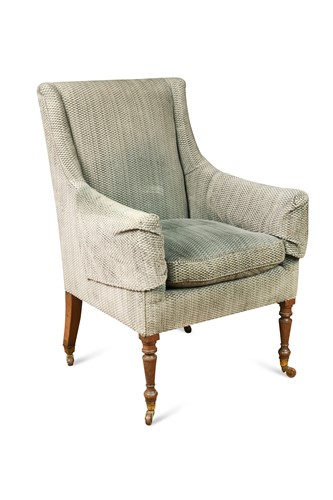 Lot 951 - A George IV library armchair
