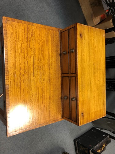 Lot 960 - A Regency style satinwood cheveret